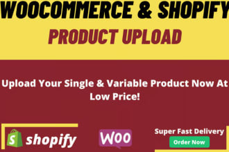 do wordpress data entry and woocommerce product listing