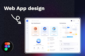 create the web app UI design in figma