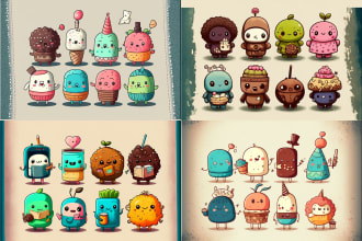 illustrate custom concept image in doodle artwork