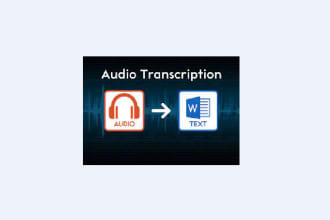 render expert audio or video transcription services for you