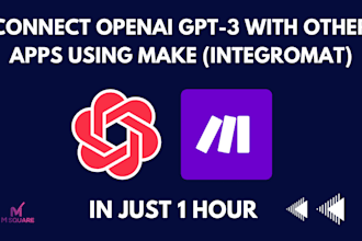 connect openai gpt3 with other apps using make integromat