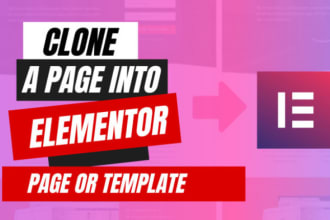 revamp website using elementor