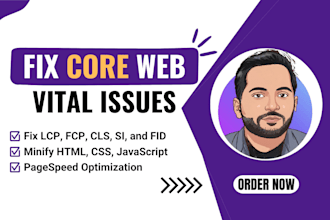 fix core web vitals, fix cls, lcp, fcp, google pagespeed insights and gtmetrix