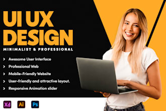 create a professional website and UI UX design on adobe xd