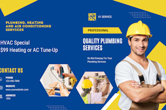 build hvac, plumbing, construction, roofing, cleaning website