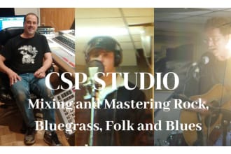mix and master your acoustic folk bluegrass pop or rock song