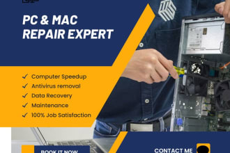 fix and optimize your windows mac laptop PC remotely