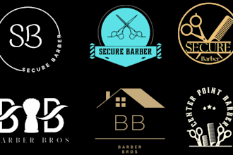 create a barber logo design for your shop