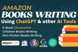 be your ghostwriter for amazon kdp non fiction books using ai tools and chatgpt
