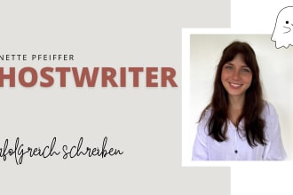 ghostwrite for your german blog, book or website