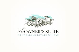design an awesome winery logo with fastest delivery
