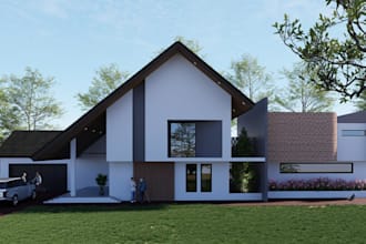 do 3d rendering architecture exterior home design