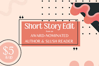 proofread or edit your short story