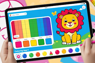 develop an android kids coloring app with admob ads