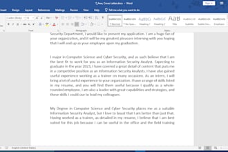 help you write the perfect cover letter and resume
