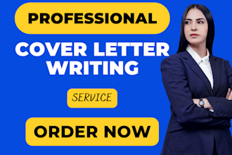 help in cover letter and CV