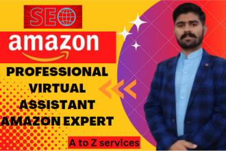be your amazon fba virtual assistant expert, amazon store va