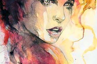 do a digitalized awesome watercolor painting