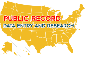 property research and data entry of county clerk records