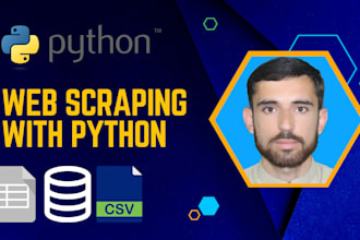 do web scraping of any data from the world wide web