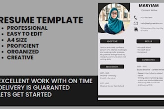 make professional and polished CV on canva pro