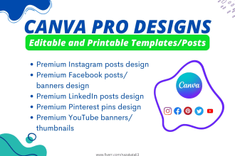 do canva pro graphic design or premium canva instagram post design unique