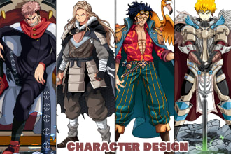 create anime, fanart, vtuberart,, character designs and concept art