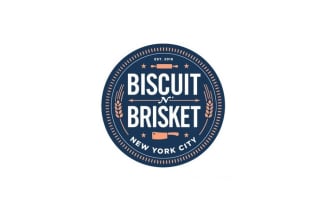 design first class NYC biscuit coffee shop logo