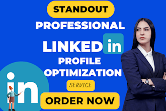write an optimized linkedin profile to standout from crowd