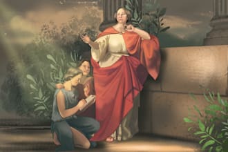 illustrate your novel, book, and story illustrations