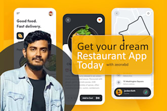 develop a restaurant ordering and food delivery app