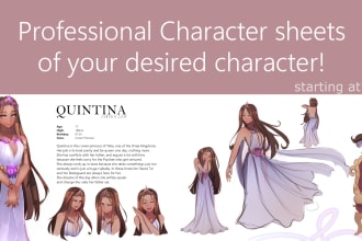 make character reference sheets