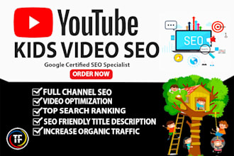 do youtube kids video SEO to rank videos on the search page