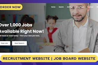 create recruitment website agency website job board website
