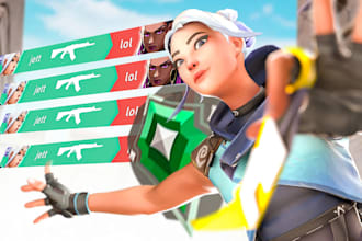 create 3d valorant thumbnail for you