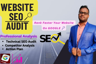 provide website SEO audit with a detailed action plan to rank faster