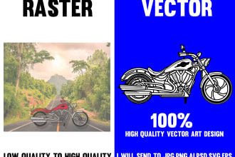 do convert digital vector art, line art and vector file using adobe illustrator
