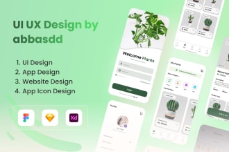 design ui ux of website and mobile apps