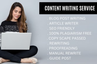 be your freelance content writer and blog writer