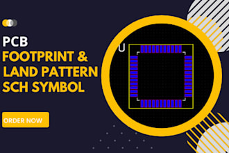 design pcb footprints or pcb land patterns with symbol