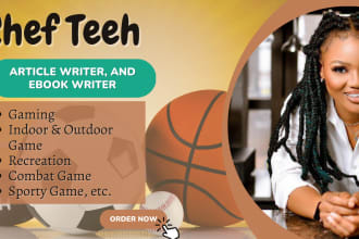 be your sports article writer, fitness writer, sports ebook writer, ghost writer
