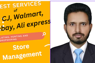 provide product listing hunting walmart, ebay, aliexpres, cj