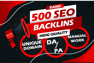 build 500 dofollow SEO blog comments for high google ranking and building