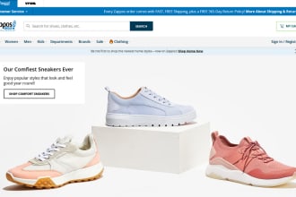 design footwear shopify store website, sneakers, shoes, sneaker shopify store