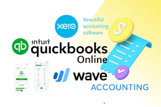do double entry accounting in quickbooks bookkeeping, xero, waveapps