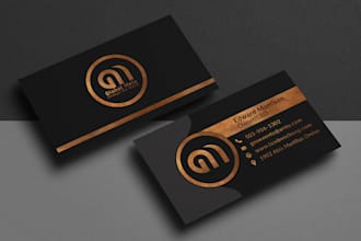 do professional and luxury business card design