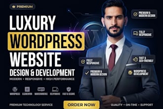 build luxury wordpress website design and website development