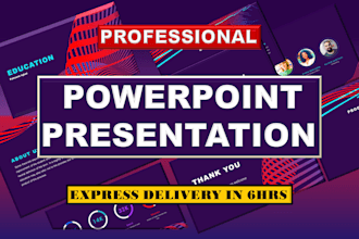 design modern and business powerpoint presentation and slides