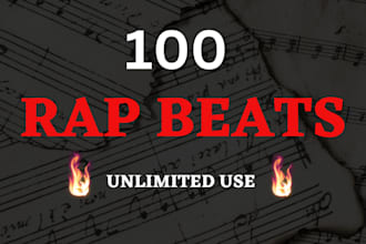 give you 100 rap beats to rap on
