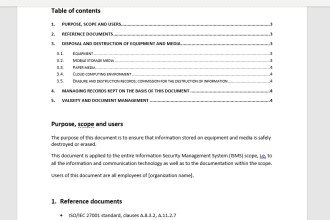 write security policies and documents using iso 27001